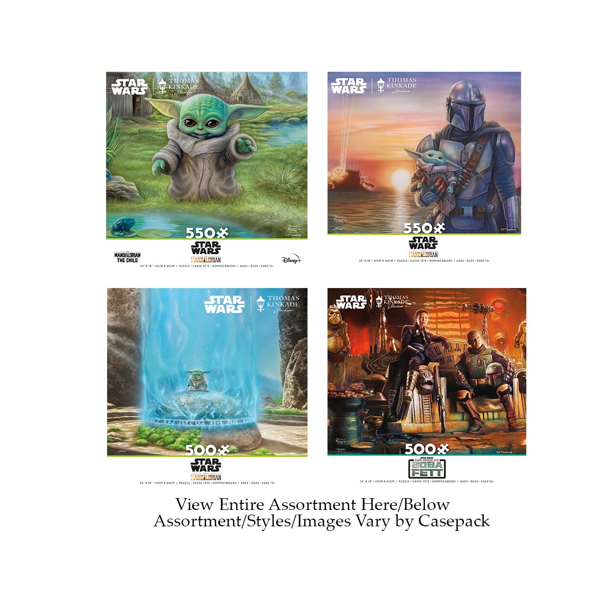 550PC THOMAS KINKADE/STAR WARS MANDALORIAN ASST (6) BL